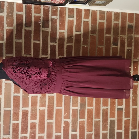 Lulus Lace Fit And Flare Dress, Size Medium - Picture 4 of 8